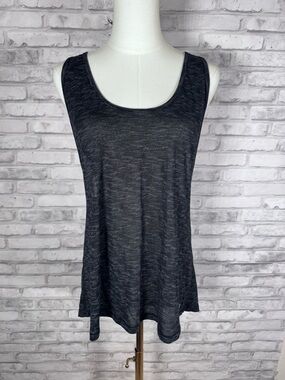 Women's Scoop Neck Gym Tank Top — Charcoal Heather